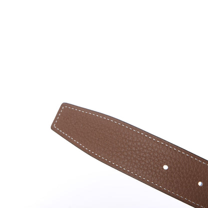 Hermes Box Togo 32mm H Belt 80 Black Gold 6 of 8