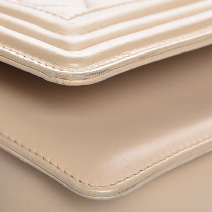 Chanel Lambskin Quilted Medium Boy Flap Beige 9 of 9