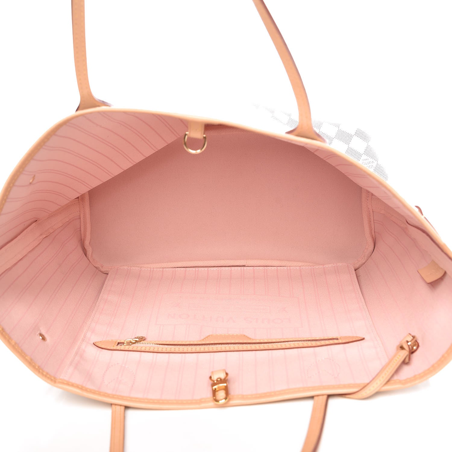 Louis Vuitton Damier Azur Neo Neverfull MM Rose Ballerine 7 of 14