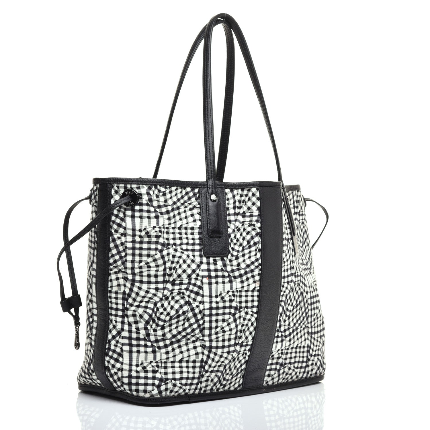 MCM Visetos Medium Liz Reversible Shopper Tote Black 5 of 15
