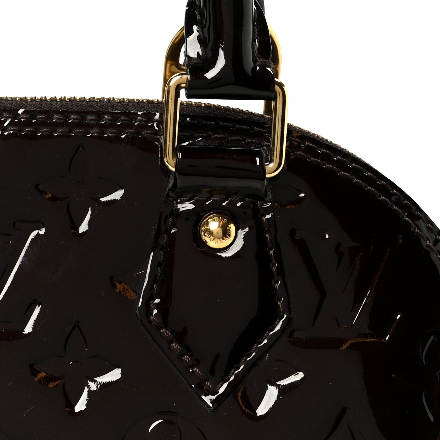 Louis Vuitton Vernis Alma BB Amarante 11 of 13