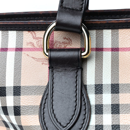Burberry Haymarket Check Medium Regent Tote Chocolate 5 of 7