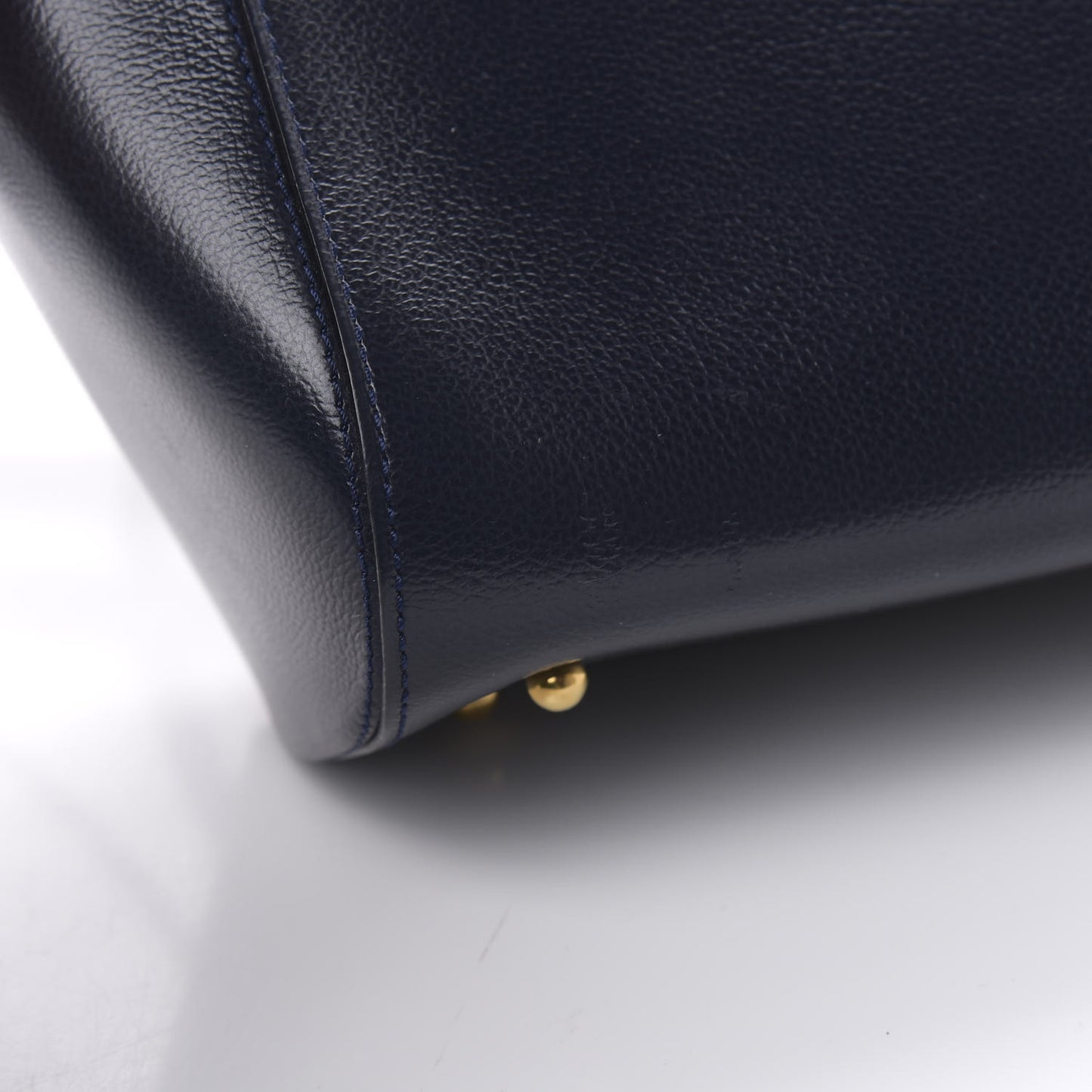 Grained Calfskin Charme Tote Jumping Marine