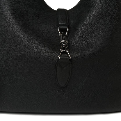 Gucci Soft Grained Calfskin Large Jackie Hobo Black 8 of 11