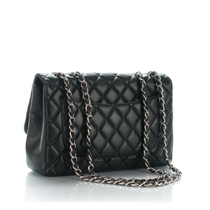 Chanel Lambskin Quilted Jumbo Single Flap Black 4 of 9