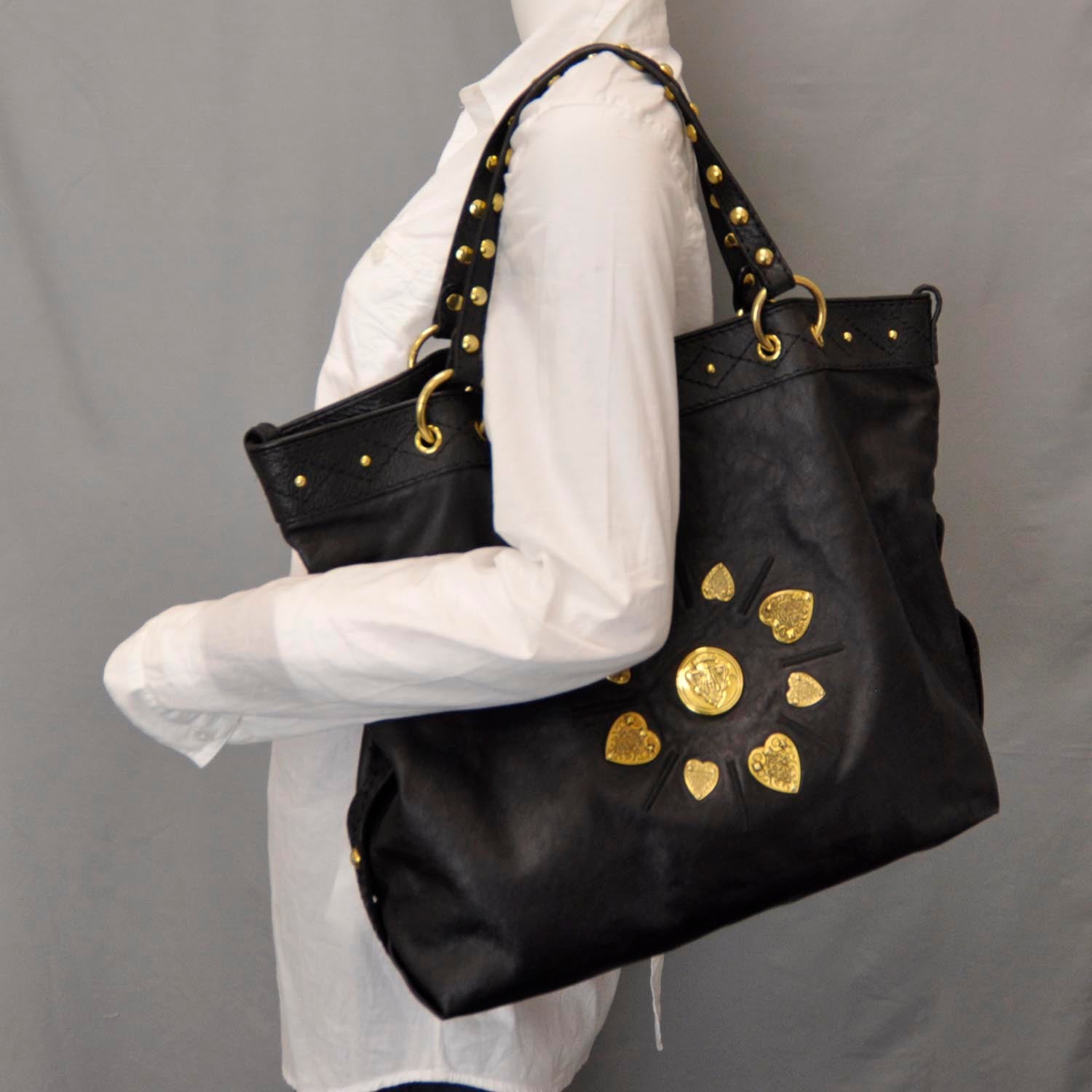 Gucci Leather Irina Tote Black 2 of 8