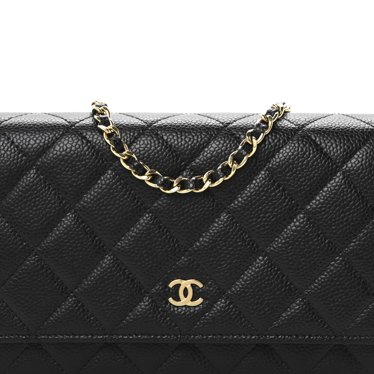 Chanel Caviar Quilted Wallet on Chain WOC Black 9 of 12