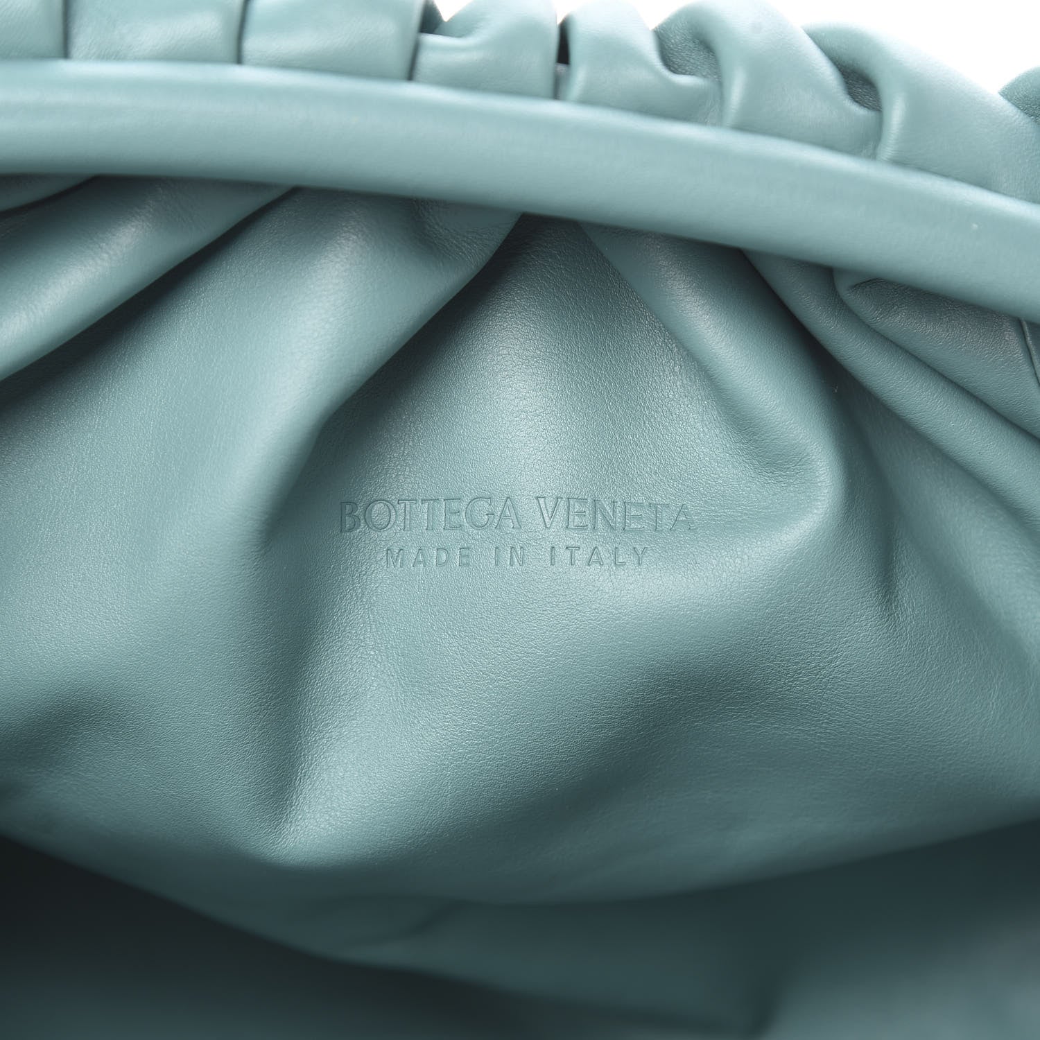 Bottega Veneta Smooth Butter Calf The Pouch Oversized Clutch Linoleum 6 of 7