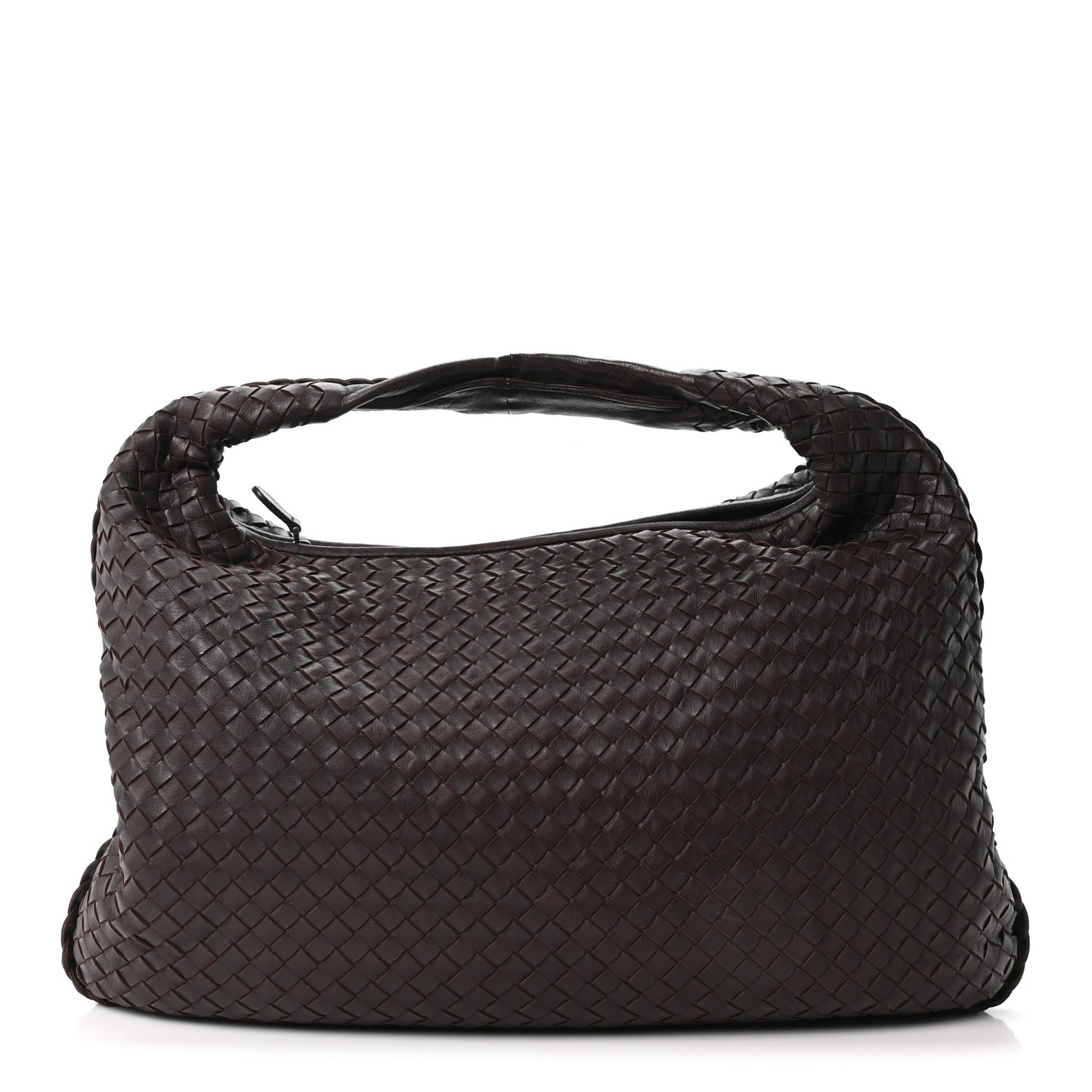 Nappa Intrecciato Large Veneta Hobo Ebano
