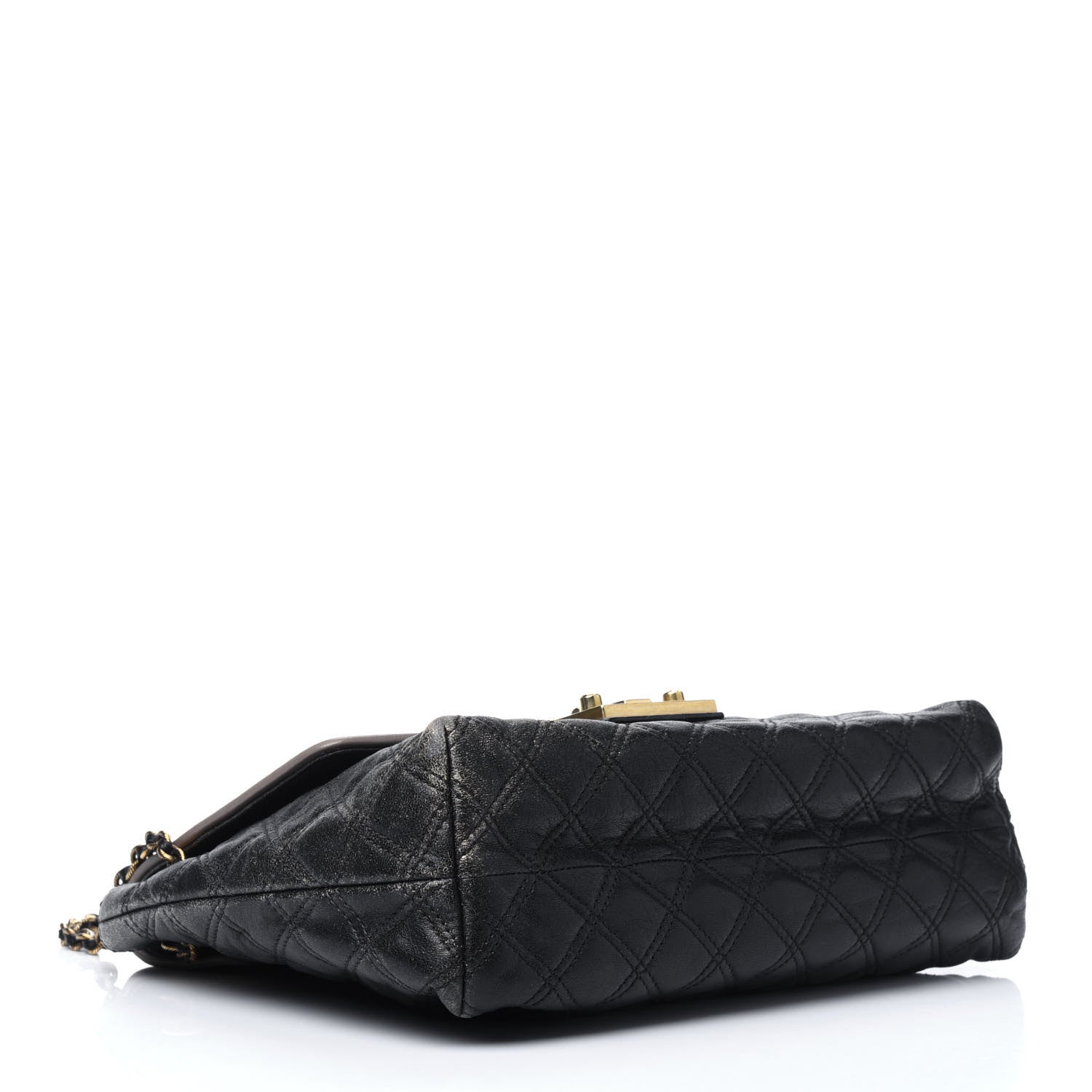 Marc Jacobs Lambskin Quilted Large Baroque Single Flap Bag Black 4 of 18