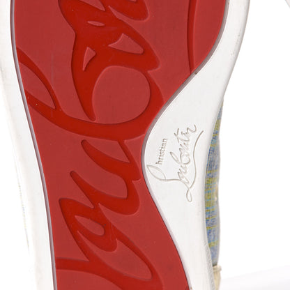 Christian Louboutin Suede Unicorn Womens Louis Spikes Flat Sneakers 39 Multi 10 of 11