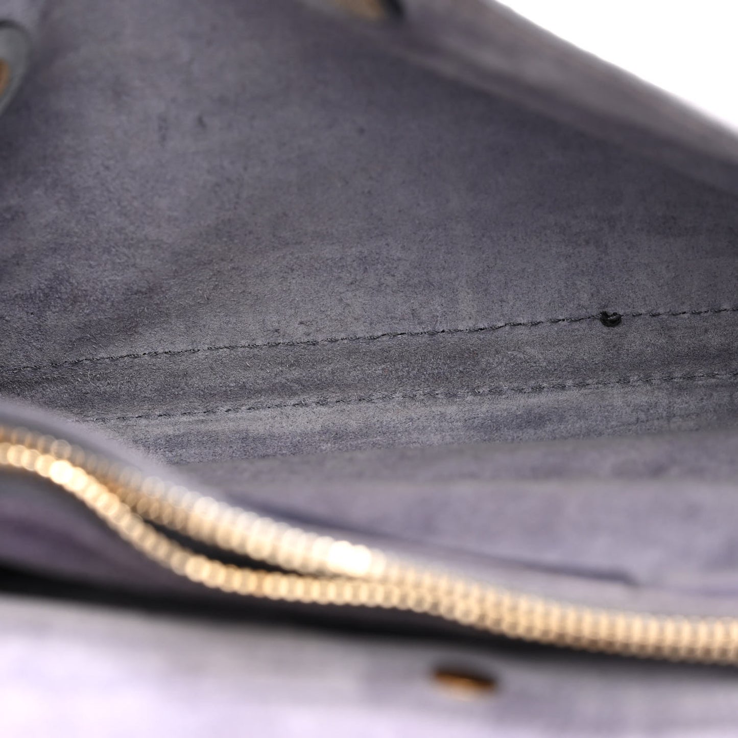 Nubuck Calfskin Crocodile Embossed Small Muse Two Grey