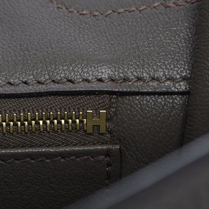 Hermes Taurillon Clemence Birkin 35 Etain 21 of 29
