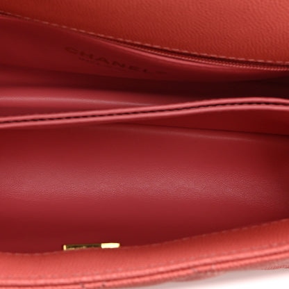 Chanel Caviar Quilted Mini Coco Handle Flap Dark Pink 5 of 10