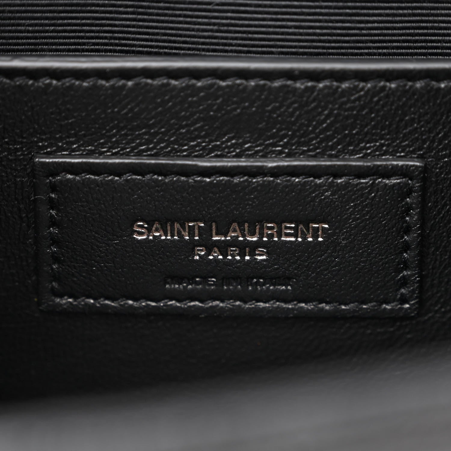 Saint Laurent Grain De Poudre Textured Mixed Matelasse Triquilt Medium Monogram Monochrome Satchel Black 6 of 11