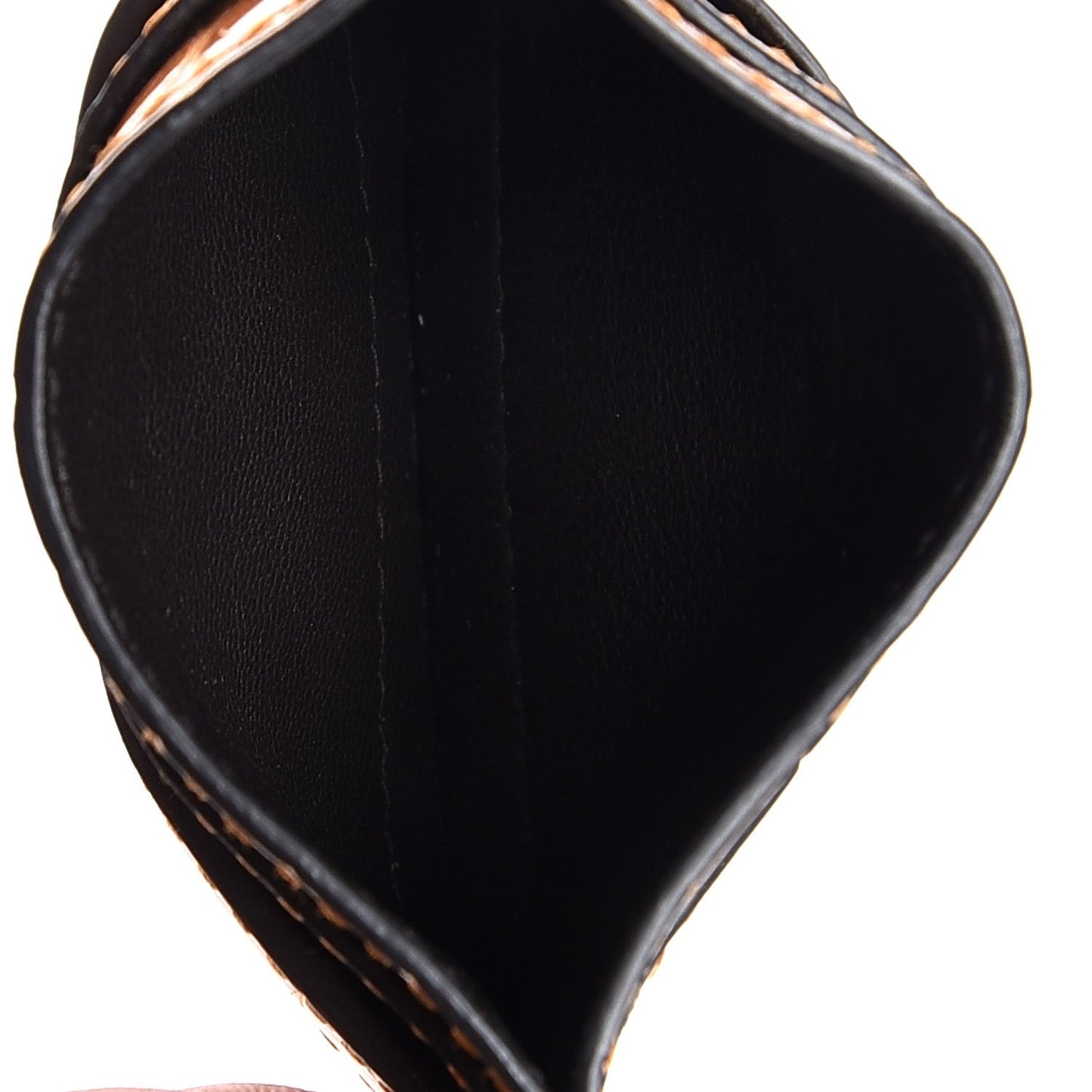 Crocodile GG Ophidia Card Holder Cognac