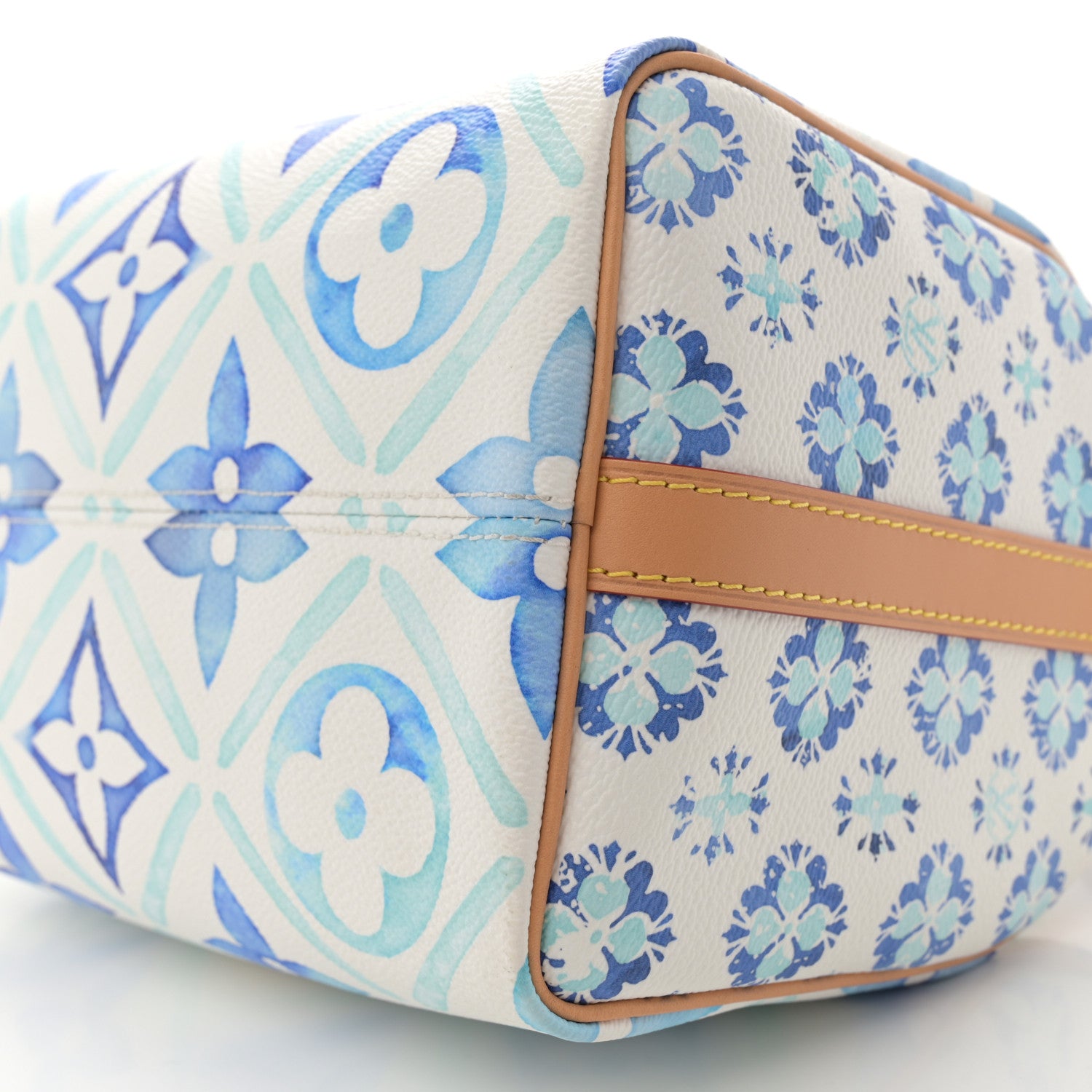 Louis Vuitton Monogram Tiles By The Pool Speedy Bandouliere 25 Lagoon Blue 9 of 13