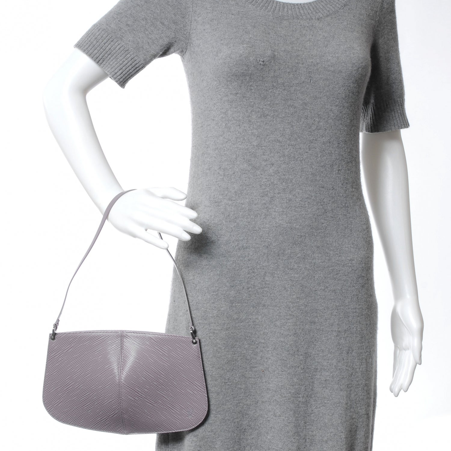 Louis Vuitton Epi Demi-Lune Pochette Lilac 2 of 7