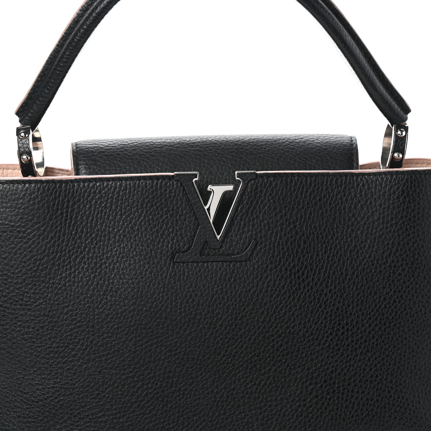 Taurillon Capucines MM Black Petale