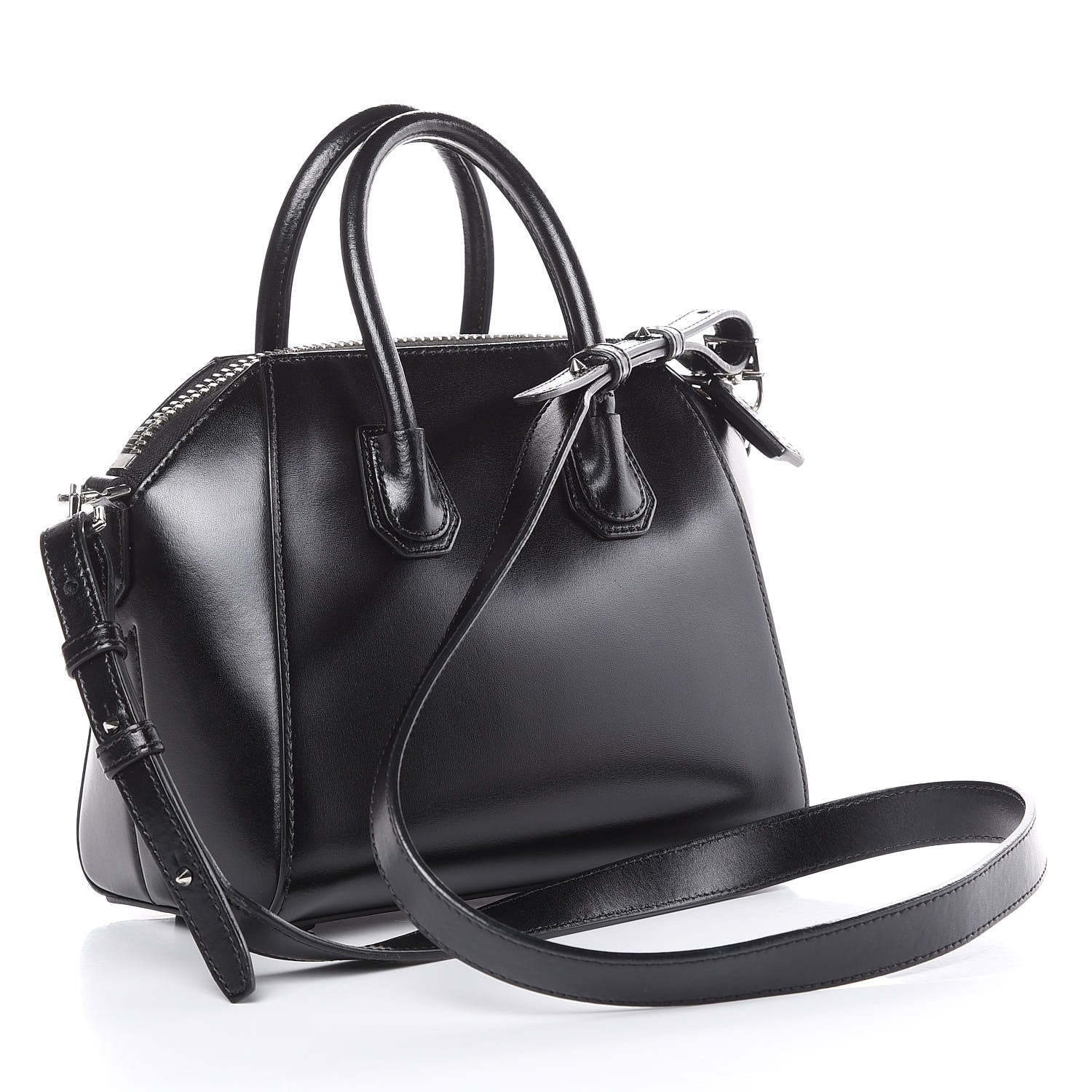 Givenchy Shiny Lord Calfskin Mini Antigona Black 3 of 12