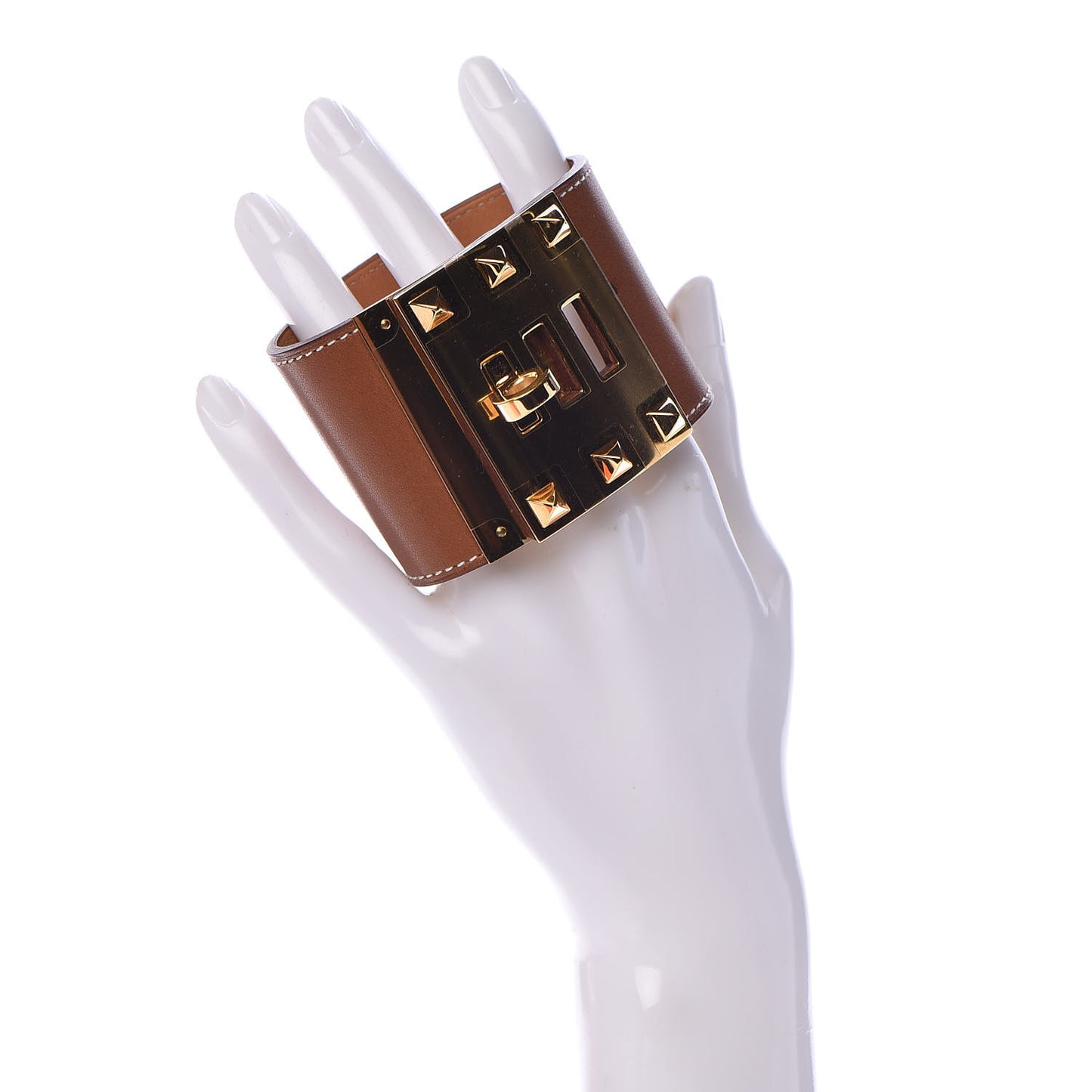 Barenia Kelly Extreme Dog Bracelet S Fauve