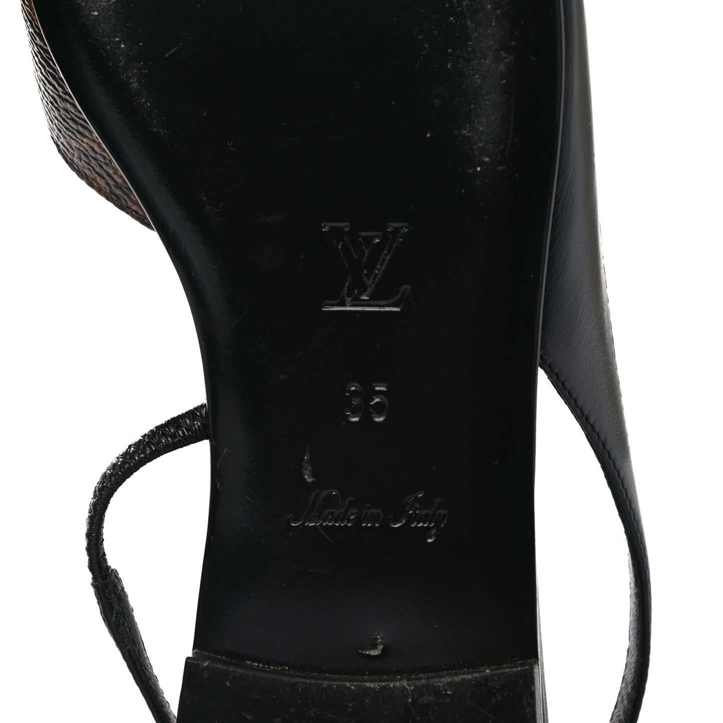 Patent Monogram Cherie Slingback Ballerina Flats 35