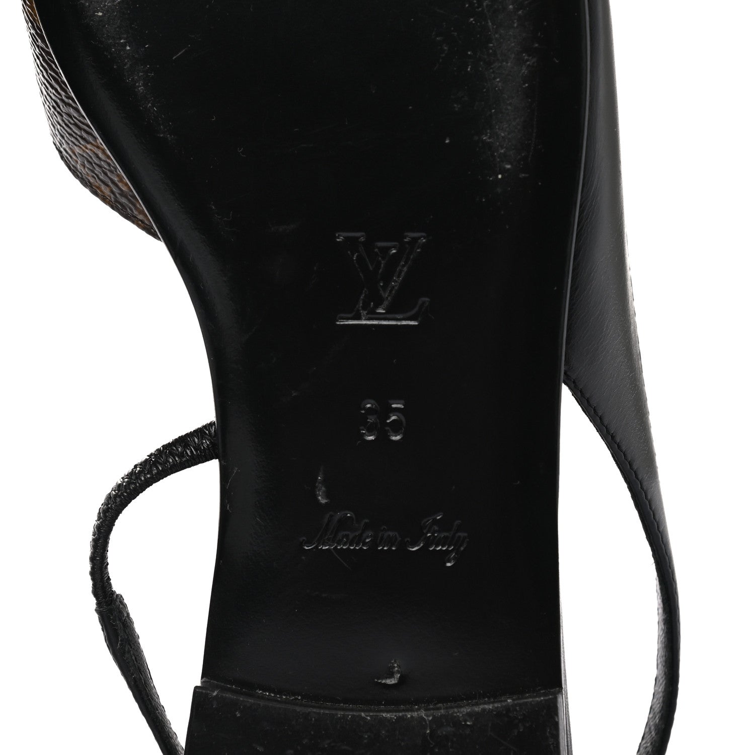 Louis Vuitton Patent Monogram Cherie Slingback Ballerina Flats 35 6 of 8