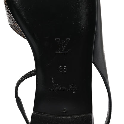 Louis Vuitton Patent Monogram Cherie Slingback Ballerina Flats 35 6 of 8