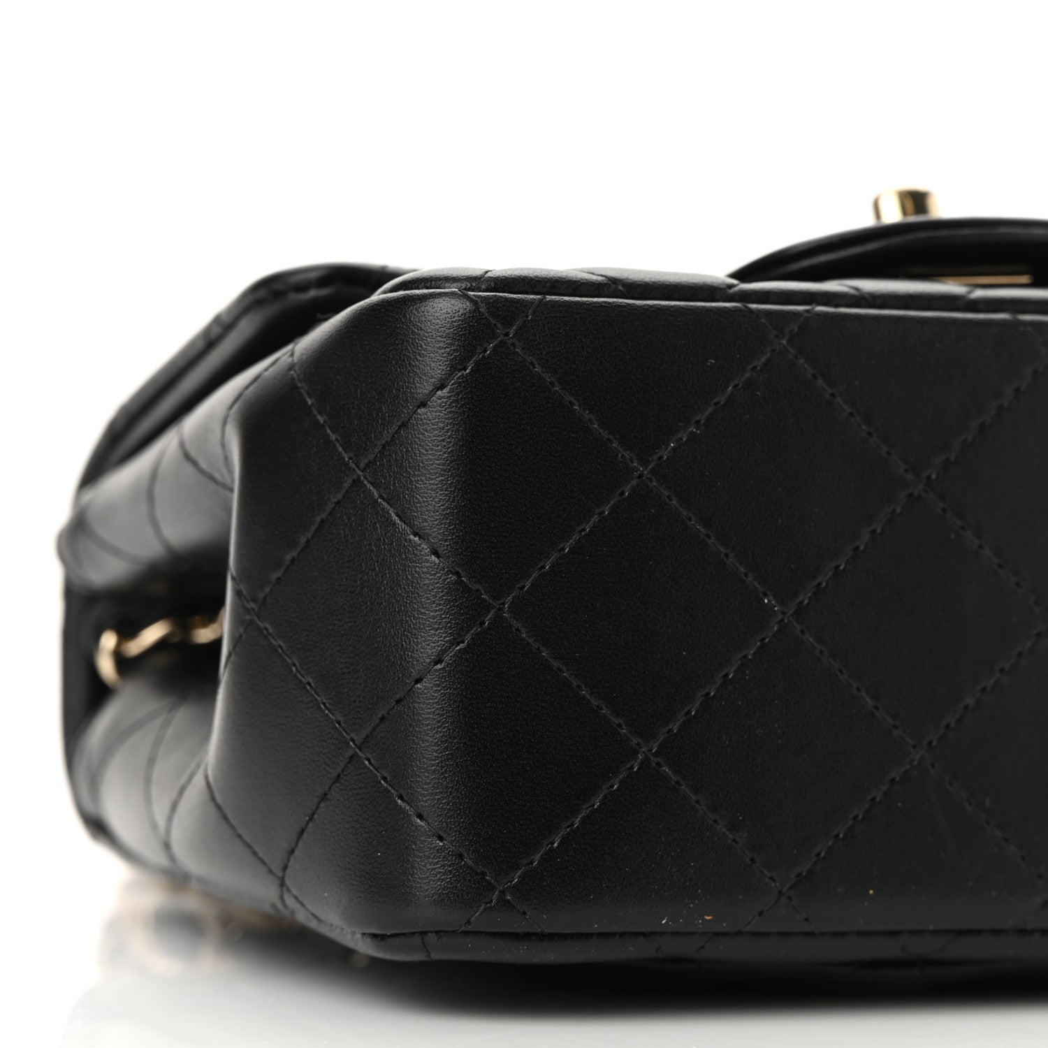 Chanel Lambskin Quilted Mini Square Flap Black 9 of 11