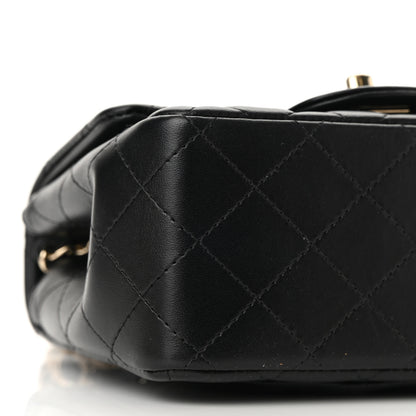 Chanel Lambskin Quilted Mini Square Flap Black 9 of 11