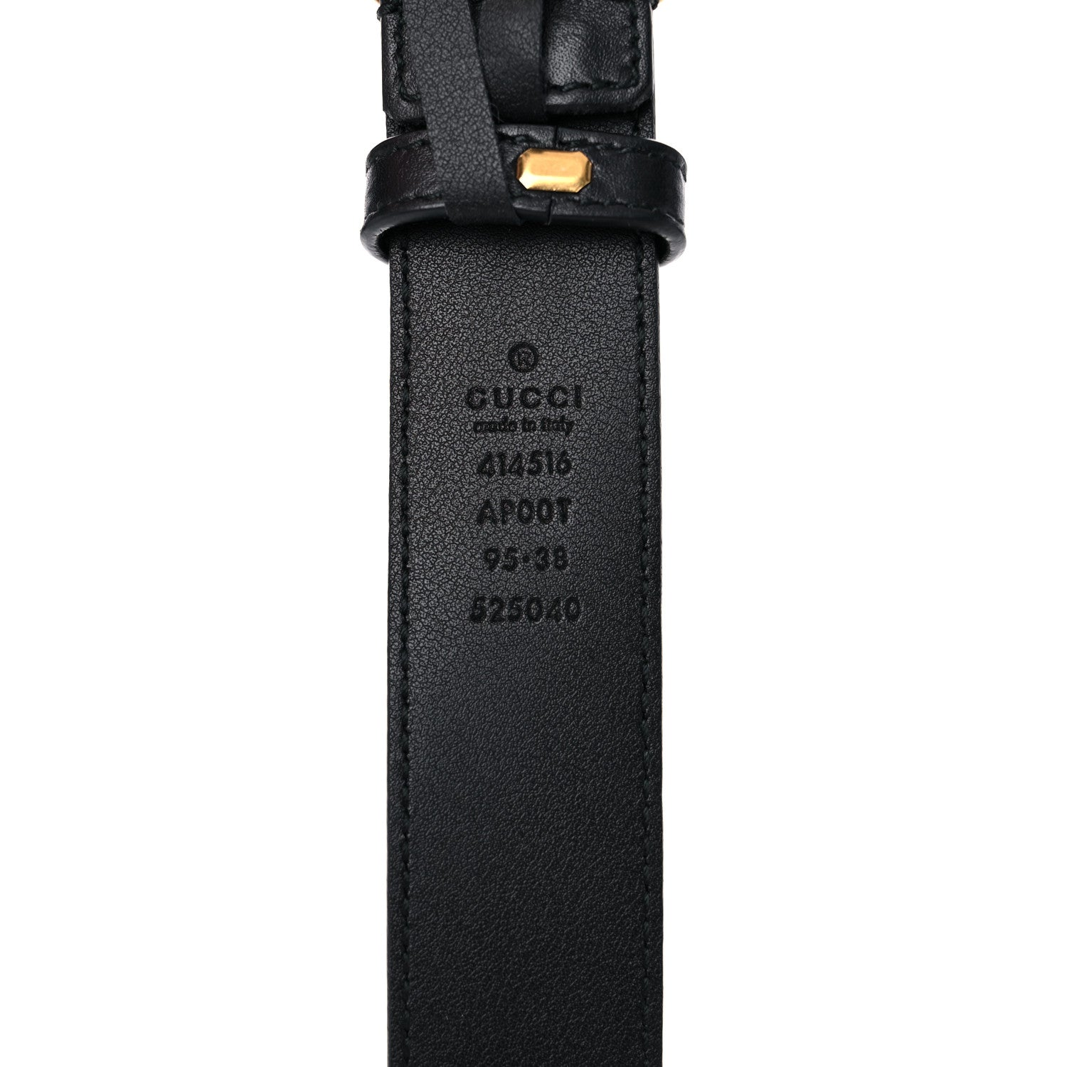 Gucci Calfskin Double G 30mm Belt 95 38 Black 3 of 9