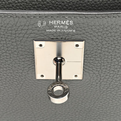 Hermes Togo Horseshoe Kelly Retourne 28 Gris Mouette 6 of 10