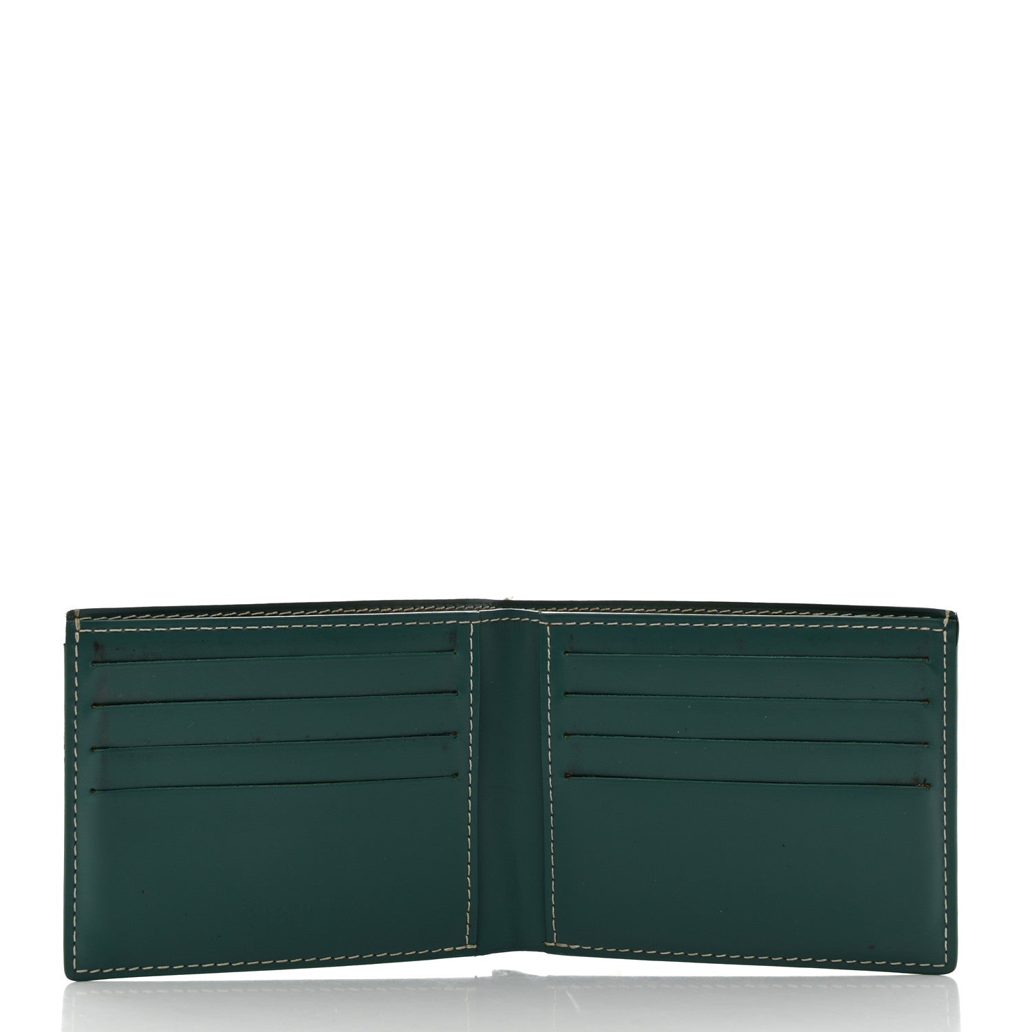Goyard Goyardine Bi-Fold Victoire PM Wallet Green 5 of 10