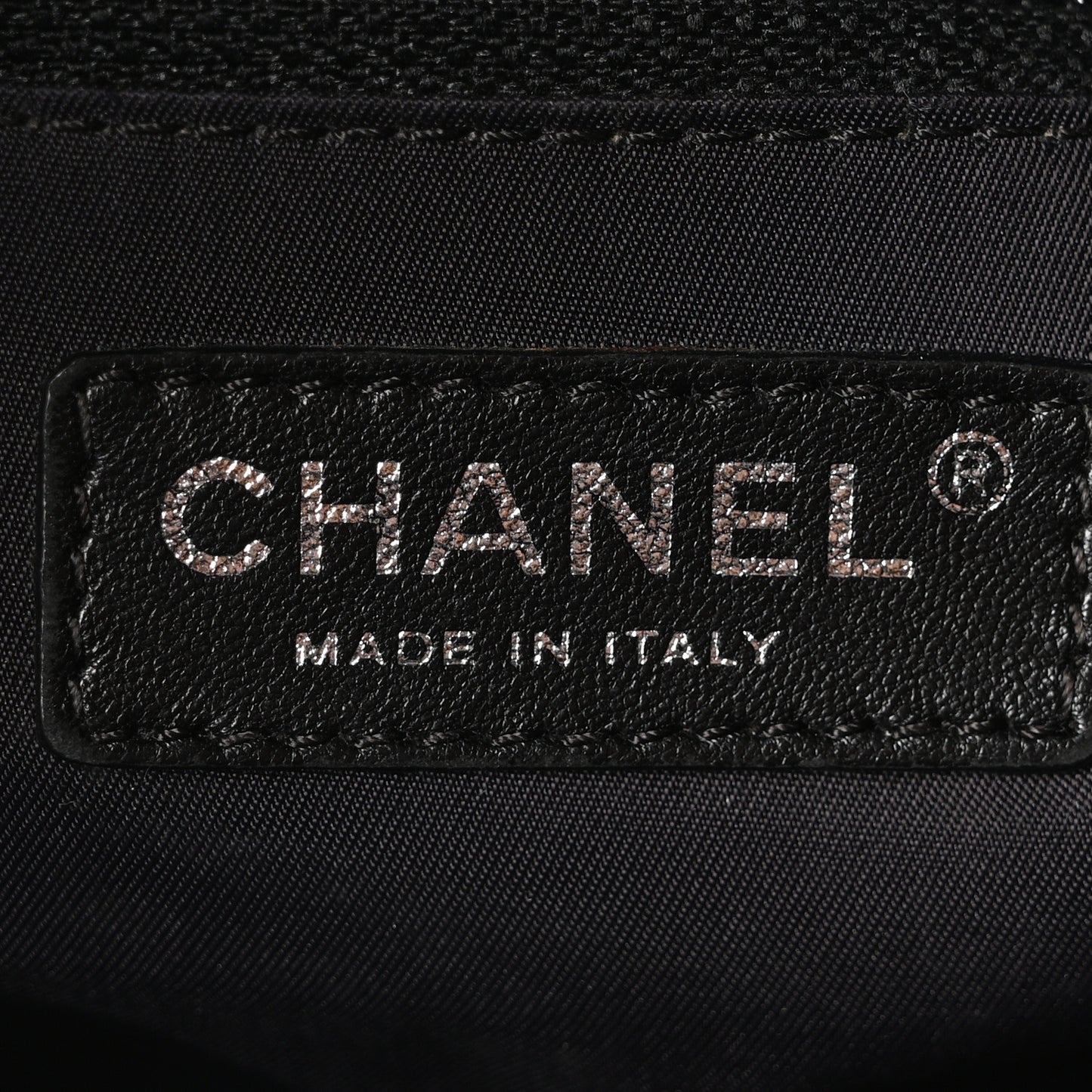 Coated Canvas Large Paris Biarritz Tote Black