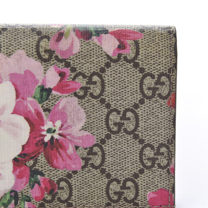 Gucci GG Supreme Monogram Blooms Card Case Beige Multicolor Dry Rose 9 of 10