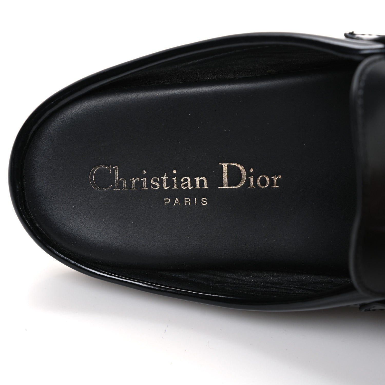 Christian Dior Brushed Calfskin Boy Loafer Mule 36 Black 9 of 11