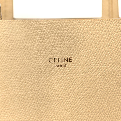 Celine Grained Calfskin Small Vertical Cabas Sand 6 of 9