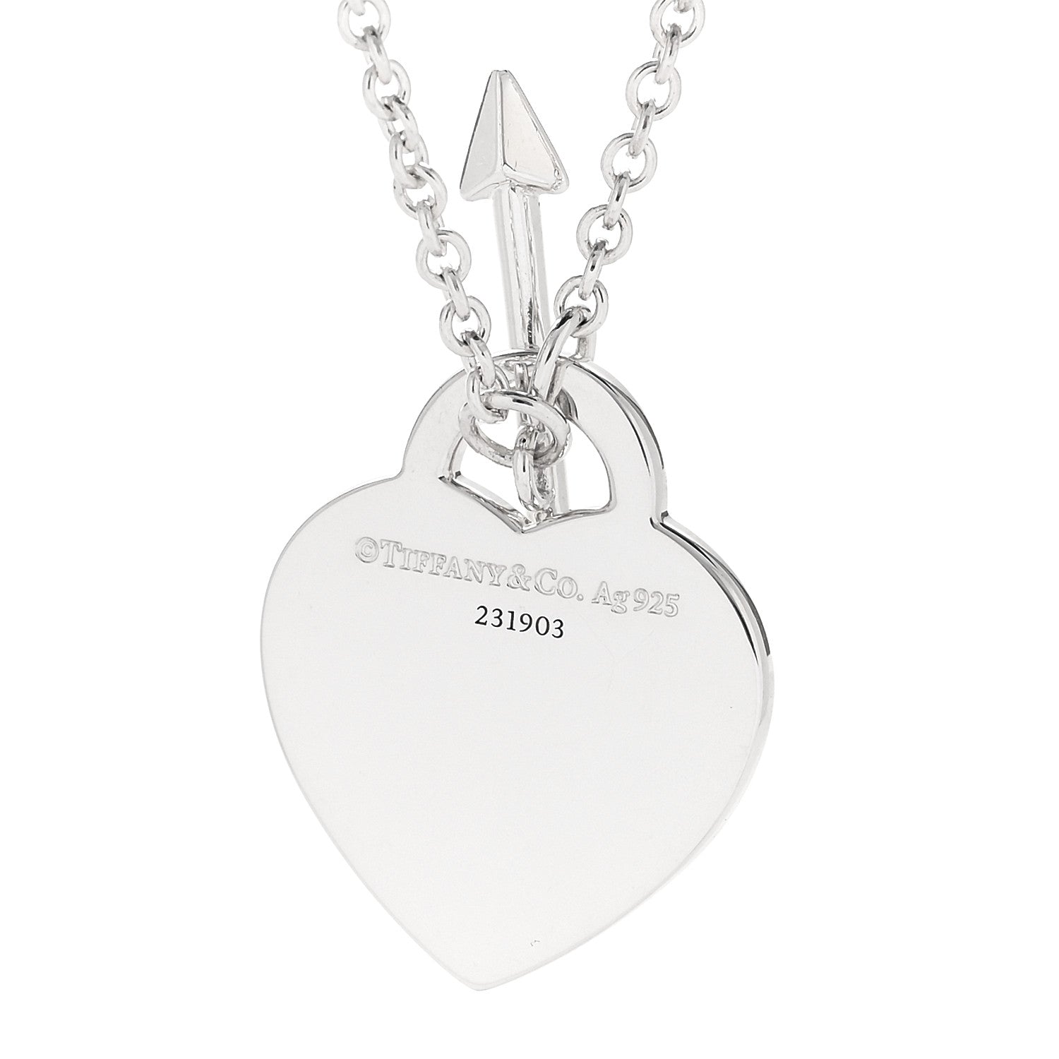 Tiffany Sterling Silver Return to Tiffany Lovestruck Pendant Necklace 5 of 6