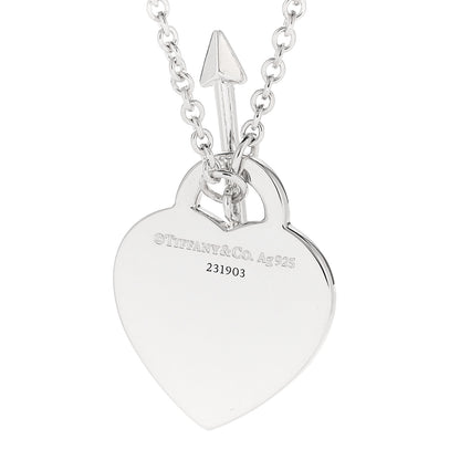Tiffany Sterling Silver Return to Tiffany Lovestruck Pendant Necklace 5 of 6