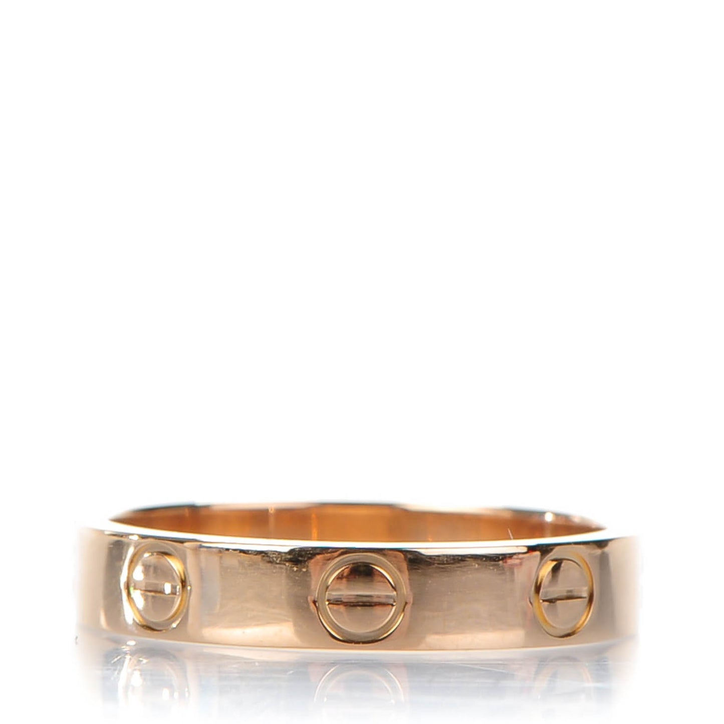 18K Pink Gold 4mm LOVE Wedding Band Ring 52 6