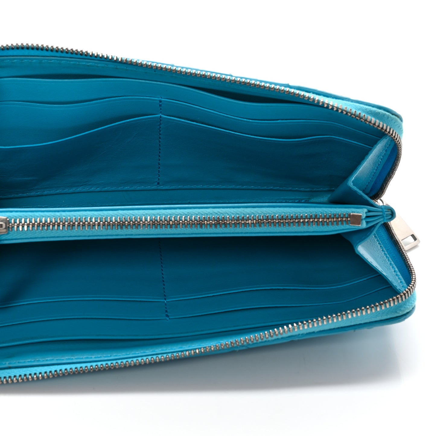 Nappa Intrecciato Zip Around Wallet Blueprint