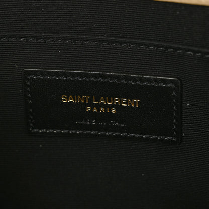 Saint Laurent Lambskin Quilted Sade Envelope Clutch Blanc Vintage 6 of 7
