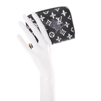Louis Vuitton Catogram Zippy Coin Purse Black 2 of 8