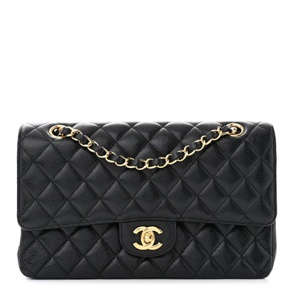Chanel Caviar Quilted Medium Double Flap Black 1 of 12