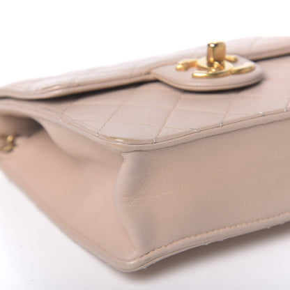Chanel Lambskin Quilted Chic Pearls Flap Beige 8 of 12
