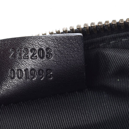 Gucci Guccissima Signature New Britt Wristlet Black 7 of 10