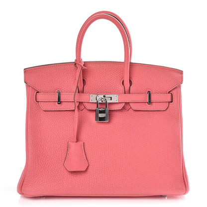 Hermes Togo Birkin 25 Rose Lipstick 1 of 37