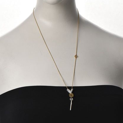Louis Vuitton Swarovski Essential V Strass Pendant Necklace 2 of 8