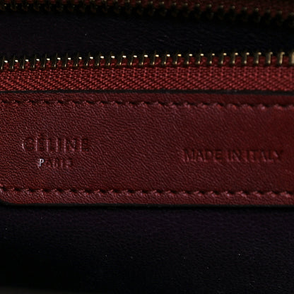 Celine Smooth Calfskin Micro Luggage Burgundy 6 of 15