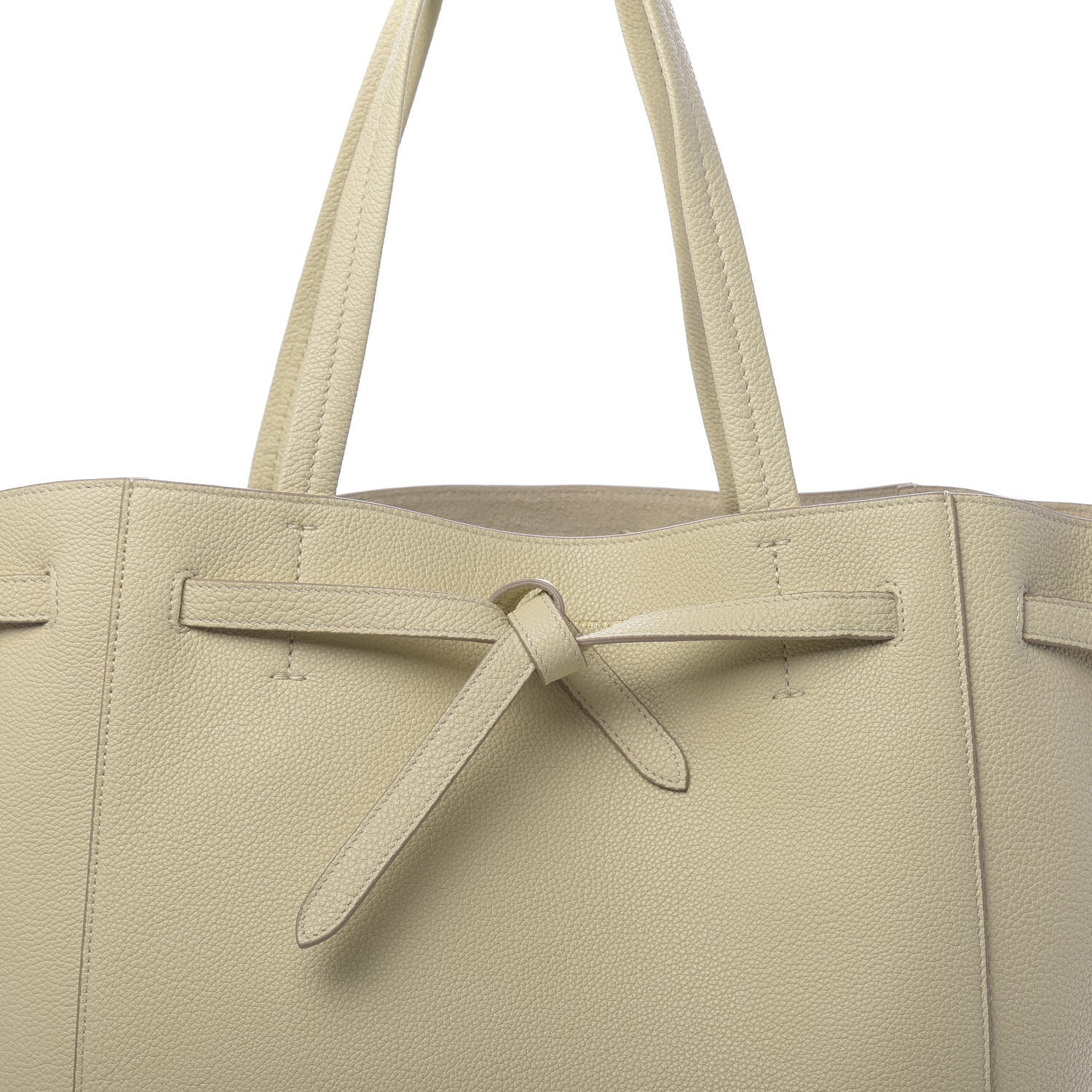 Celine Soft Grained Calfskin Small Belt Cabas Phantom Chalk 10 of 10